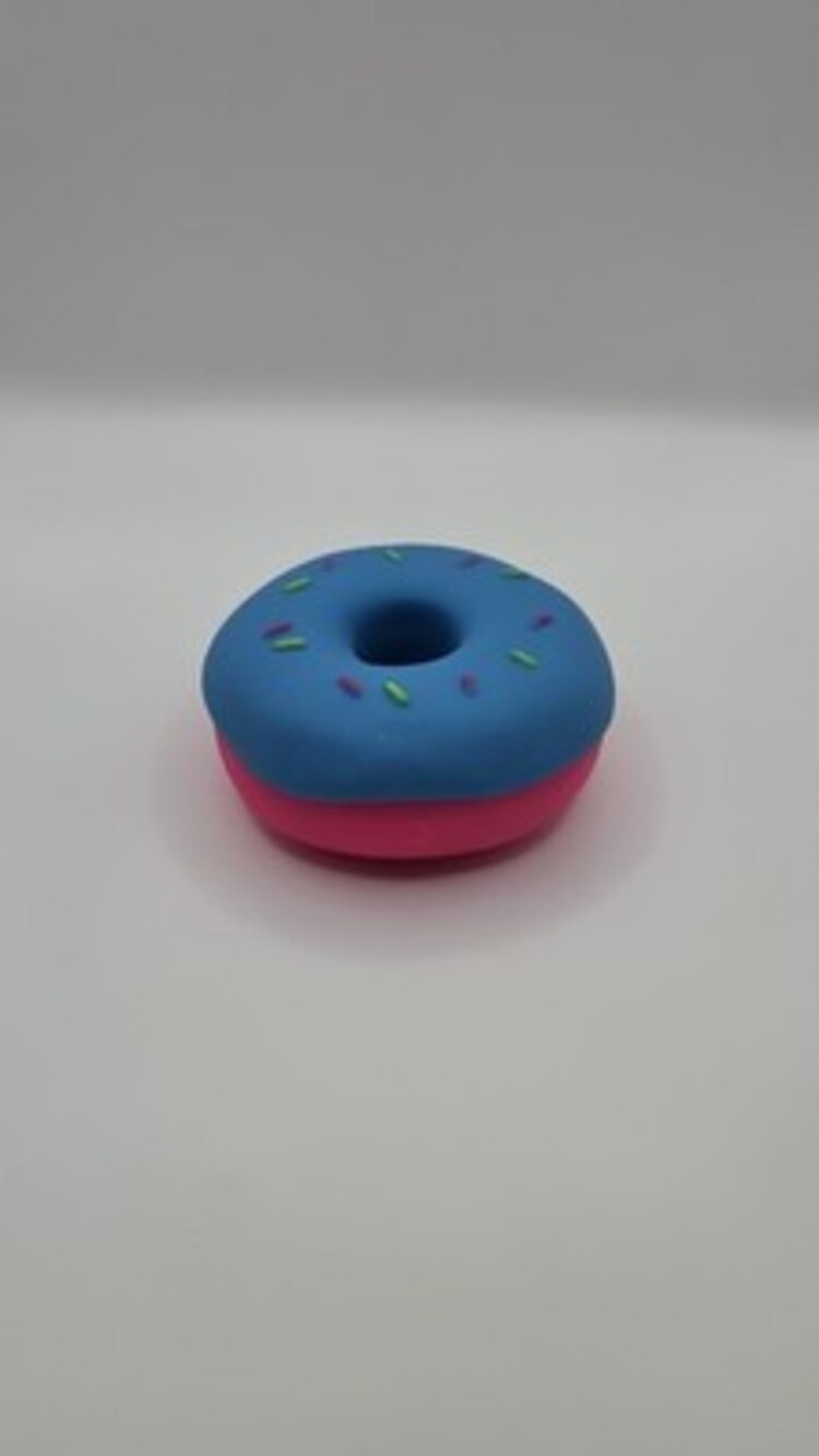 Nee-Doh Donut Blue Pink Sprinkles. RARE